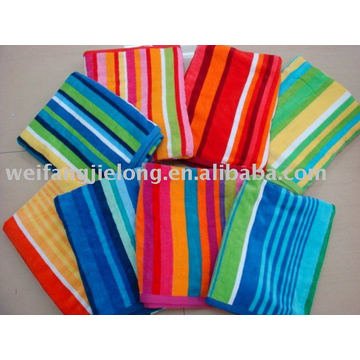 100%cotton stripe beach towel